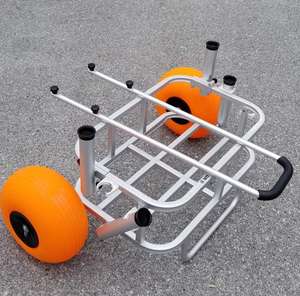 Chariot de pêcheur en aluminium <span class=keywords><strong>Fish</strong></span>-N-Mate Chariot à main personnalisable Conception OEM avec plate-forme Structure de conteneur à rouleaux pour la pêche - Product Image 3