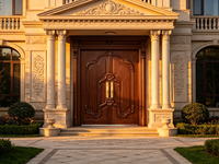 Portes intérieures en bois massif, acier, anti-effraction, ignifuges, blindées, modernes, personnalisées, pour salon, entrée principale, entrée avant, villa