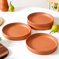 Ensemble de cuisine artisanal en terre cuite écologique, fait main, moderne, compatible four, induction et gaz, passe au lave-vaisselle