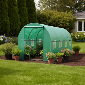 Serre de jardin Walkuen Mini Walk In 6x12 pieds, structure en PVC et aluminium pour la culture de plantes en extérieur - Product Image 2