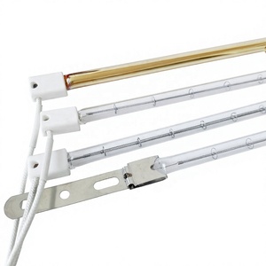 <span class=keywords><strong>Tube</strong></span> chauffant infrarouge à filament de tungstène transparent semi-or 800W 1500W pour chauffage de salle de bain - Product Image 1