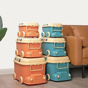 Plastic Lid Wholesale Kids Children Toy Box With Hole Train Organizer Fashion Design Big Volume Type Storage <b>Bin</b> Custom Logo - Product Image 1