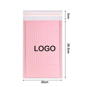 Custom 8X10 8X11 Envío Embalaje Biodegradable Pastel Pink <span class=keywords><strong>Polybag</strong></span> 100% Compostable Bubble Mailer - Product Image 6