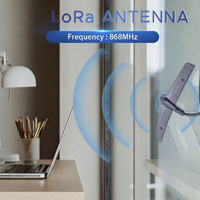 Antenne patch omnidirectionnelle adhésive, amplificateur de signal, routeur, LoRa, dispositifs IoT, antenne LoRa externe pour véhicule