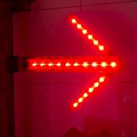 Lampe de signalisation LED pliable à lumière rouge magnétique rechargeable par USB, idéale pour l'extérieur et la voiture, avec fonction SOS et éclairage de travail – Meilleure vente