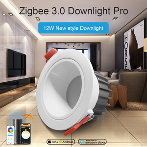 ไฟดาวน์ไลท์ LED แบบฝัง 2.4G RF Zigbee RGB CCT 6W 12W IP54 สมาร์ท รองรับ Amazon <span class=keywords><strong>Echo</strong></span> <span class=keywords><strong>Plus</strong></span> และ SmartThings Hub - Product Image 2