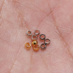 <b>Copper</b> Beading Spacer Beads Round Nickel Free For <b>Bracelet</b> Making Plated Finishing Jewelry Components - Product Image 3