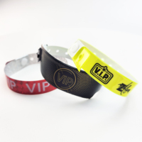 Usine en gros Promotion activité événements et fête personnalisé PVC vinyle Bracelet VIP bracelet