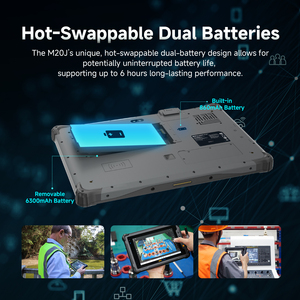 Tablet Resistente M20J de Fábrica, 12 Pulgadas, <span class=keywords><strong>Windows</strong></span> Industrial, Legible Bajo la Luz Solar, GPS, Batería Intercambiable en Caliente, 5G, WiFi, HDMI, OEM, ODM - Product Image 3