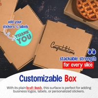 Boîtes à pizza jetables écologiques biodégradables sur mesure avec gaufrage en papier kraft, carton pliable pour l'emballage alimentaire