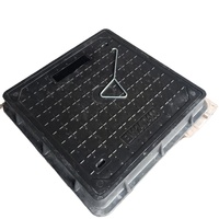 Couvercle d'accès D400 C/O 550x550mm en composite SMC avec verrouillage à 4 vis en option pour routes, zones de stationnement et drainage