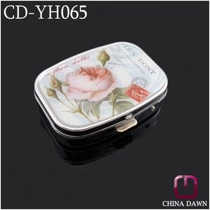 Metall quadratische Werbe pillen box mit Logo bedruckten CD-YH065 - Product Image 4