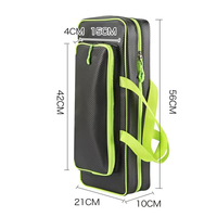Sac à dos de pêche multifonctionnel en tissu PU pour l'extérieur, sac de sport avec doublure intérieure en éponge, accessoires pour outils de pêche