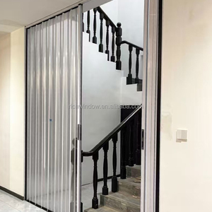 <span class=keywords><strong>Porte</strong></span> pliante en alliage d'aluminium au design moderne, avec plaque en acrylique givré transparent, étanche, pour vente en gros - Product Image 5