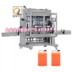 MTW automatic liquid soap filling different types detergent bottling machine