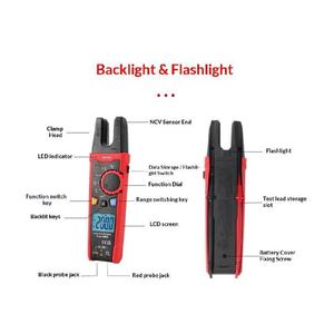 UT256A แคลมป์มิเตอร์แบบดิจิตอลพร้อมฟังก์ชันโอเวอร์โหลดเต็มกำลัง 1000V เครื่องทดสอบแรงดันไฟฟ้า กระแสไฟฟ้า และความต้านทาน UT/UN - Product Image 2