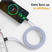 CableCreation - Cable USB C a USB de 3 Metros, Carga Rápida de 3A, Cable Tipo C Trenzado de Algodón para MacBook S24 S23 iPad Pro Cámara