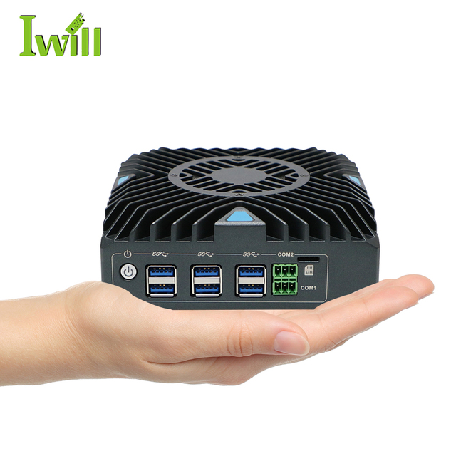 Manufacturer Portable Mini PC Core I5 8260U 4 Ethernet Ports 6 USB DDR4 RAM Embedded Computer for Linux in Stock