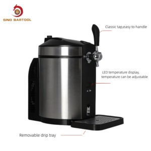 Dispensador de Cerveza Fría de Diseño Popular, Personalizado de Fábrica, Dispensador Enfriador de Uso Doméstico de 5L - Product Image 3
