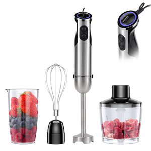 Mélangeur de cuisine, smoothies, soupes, 850 watts puissant, avec bâton de mélange, fouet, hachoir et bécher - Product Image 1
