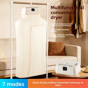 Nueva Secadora de Ropa Doméstica Tipo Armario, Portátil para Viajes, Pequeña para Uso en el Hogar, Capacidad para 3-5 Artículos, 500W, Diseño Compacto, Tamaño Portátil F - Product Image 5