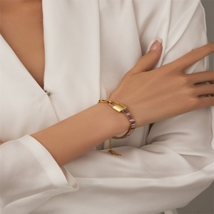 Pulsera de Cadena con Colgante Redondo de Árbol de la Vida, Joyería de Moda - Product Image 5