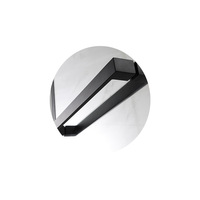 Cabine de douche moderne minimaliste avec paroi en verre, simple, à porte battante, panneau de douche en verre pour salle de bain