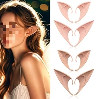 Faux oreilles d'elfe, accessoires de cosplay, douces, réalistes, respectueuses de la peau, pour Halloween, mascarade, carnaval, fête, déguisement