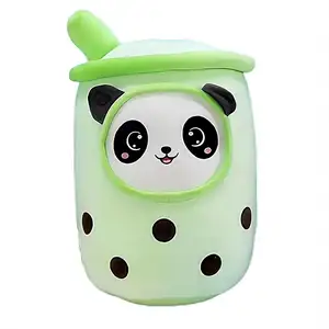 Vente en gros Offre Spéciale Mignon Lait Doux Tasse Thé Fruit Perle Thé Au Lait En Peluche Jouet