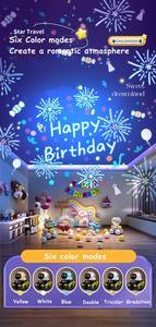 Nuovissimo proiettore di notte luce USB lampada a LED ricaricabile con musica BT <span class=keywords><strong>stelle</strong></span> colorate e <span class=keywords><strong>luna</strong></span> regalo per bambini - Product Image 3