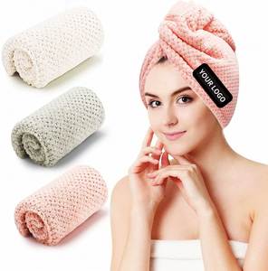 Serviette Turban Magique en Microfibre Gaufrée Douce et Absorbante à Séchage Rapide, Personnalisable avec Logo, Vente en Gros - Product Image 1