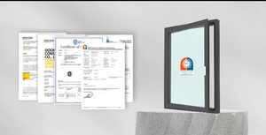 Fenêtre à battant extérieur en alliage d'aluminium finition noire avec option de <span class=keywords><strong>vitrage</strong></span> personnalisé pour la rénovation extérieure de maisons modernes - Product Image 6