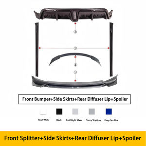 Nouveau pare-chocs avant en plastique noir satiné, fixation par boulons, mise à niveau avec ajustement universel pour <span class=keywords><strong>Tesla</strong></span> Model Y - Product Image 2