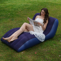 Canapé gonflable extérieur de Style moderne de haute qualité inclinable pour adulte pliable en PVC paresseux flocage Portable Air canapé chaise meubles