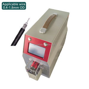 Machine à dénuder les fils de précision <span class=keywords><strong>SR</strong></span>-1208D pour fils coaxiaux et médicaux ultra-fins avec écran tactile et aspiration automatique des déchets - Product Image 1