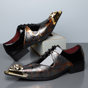 Zapatos de hombre estilo inglés transfronterizos con múltiples diseños, para atuendo formal de negocios, con punta en pico. - Product Image 4