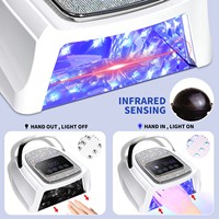 Lampe UV/LED portable à batterie pour ongles, avec diamants incrustés, séchage rapide, haute puissance, capteur intelligent, spéciale ongles