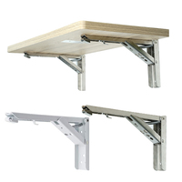 Kak — support de Table pliable en acier inoxydable, raccord métallique noir, quincaillerie pour meubles