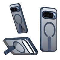 Leyi Etuis de téléphone portable anti-chute en TPU + acrylique de haute qualité Housses de téléphone magnétiques puissantes pour Google PIXEL 9A avec support en métal