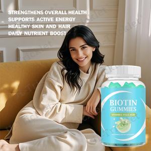 OEM Vegan Biotine Bio Acide Folique Multivitamine Ours Gommes Gommes pour la Croissance des Cheveux à la Vitamine C - Product Image 3