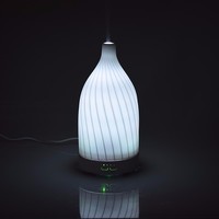 Diffuseur d'huiles essentielles électrique ultrasonique en céramique élégant, nébuliseur, humidificateur à brume froide, de table, capacité 120 ml, pour hôtel, garantie 1 an