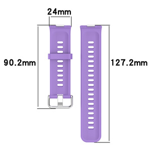 Bracelet en silicone souple pour Huawei Watch <span class=keywords><strong>Fit</strong></span> <span class=keywords><strong>5</strong></span>/4/4 Pro & <span class=keywords><strong>Fit</strong></span> 3 - Bracelet de remplacement confortable - Product Image 4