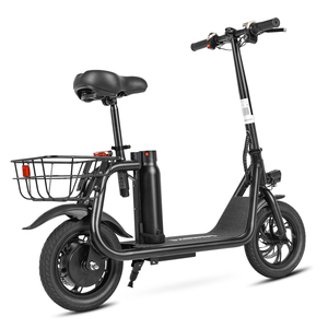 Pequeño y portátil SAMEBIKE 250W 350W Motor Plegable Barra de mano Scooter eléctrico E-scooter con cesta de asiento - Product Image 2