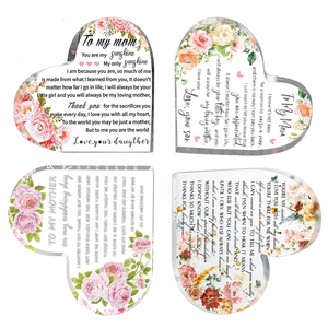 Holiday memorial ORNAMENT đứng cho món quà giáng sinh tim bướm hình Acrylic trang trí mảng bám - Product Image 1