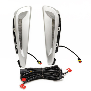 Luz LED de Conducción Diurna para Automóvil Toyota <span class=keywords><strong>Prius</strong></span> 2019 2020 2021 <span class=keywords><strong>2022</strong></span> 2023, Lámpara Antiniebla DRL con Luz de Señal de Giro Amarilla - Product Image 1