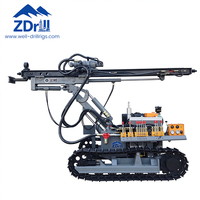 Foreuse hydraulique DTH ZD-412 sur chenilles, fonctionnement stable, pour le forage de trous de dynamitage dans les mines et carrières