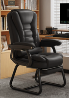 Nouvelle chaise ergonomique haut de gamme incurvée avec coussin d'assise épais à double usage inclinable et grand appui-tête
