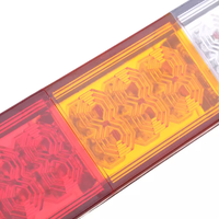 Offre Spéciale étanche rectangulaire LED feu arrière pour camion remorque tracteur-jaune PC matériel clignotant Spot lampe feu de circulation