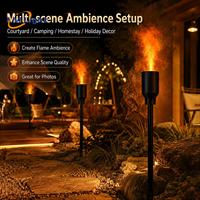Lampe à flamme électrique 3D portable à LED LM Factory, machine à fumée atomisante pour effets de scène de mariage et de fête, lumière de flamme
