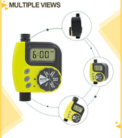 Pengontrol Timer Irigasi Cerdas 6605, Katup Diafragma Solenoid, Katup Relief yang Dapat Disesuaikan, 12VDC/24VDC, Port 3/4 inci, Otomatis untuk Penyiraman Bunga